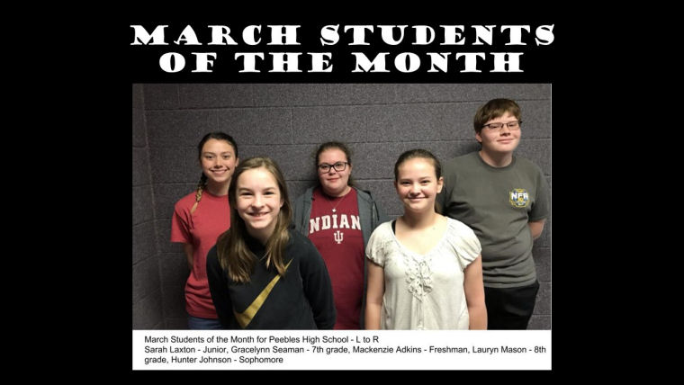 March Students of the Month