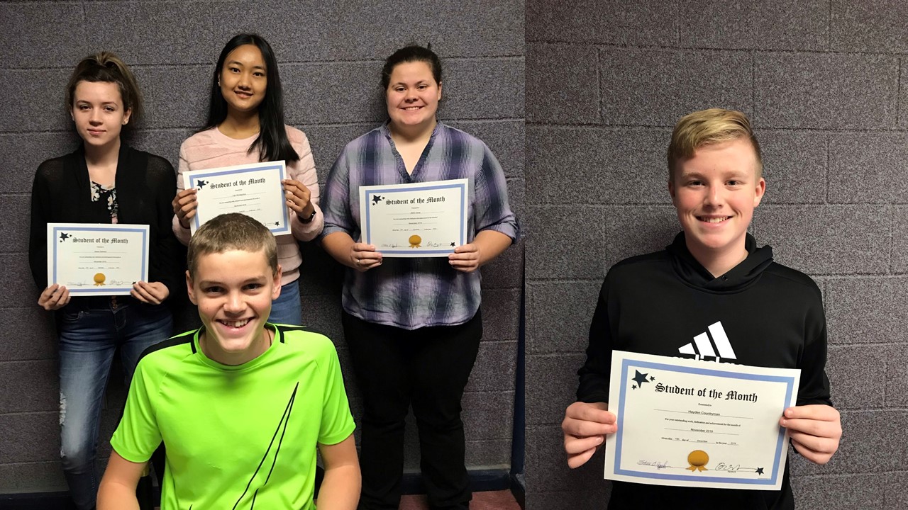 November Students of the Month