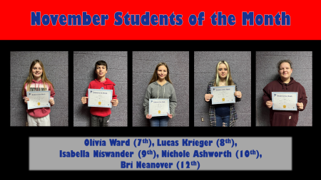 November Students of the Month